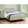 Queen Upholstered Panel Bed by Monarch