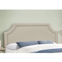 Queen Upholstered Panel Bed by Monarch