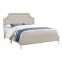 Queen Upholstered Panel Bed by Monarch