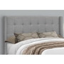 Queen Upholstered Panel Bed by Monarch