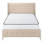 Queen Upholstered Panel Bed by Monarch