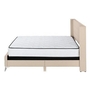 Queen Upholstered Panel Bed by Monarch