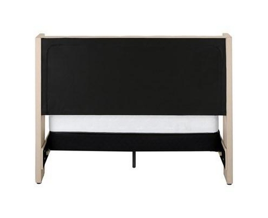 Queen Upholstered Panel Bed by Monarch