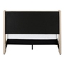 Queen Upholstered Panel Bed by Monarch