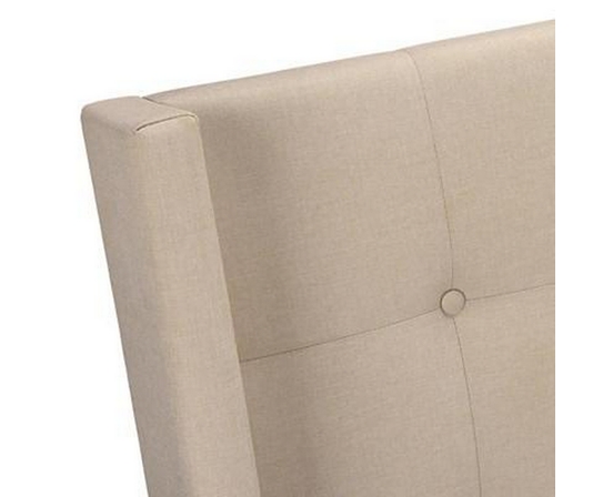 Queen Upholstered Panel Bed by Monarch
