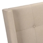 Queen Upholstered Panel Bed by Monarch