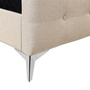 Queen Upholstered Panel Bed by Monarch