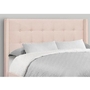 Queen Upholstered Panel Bed by Monarch