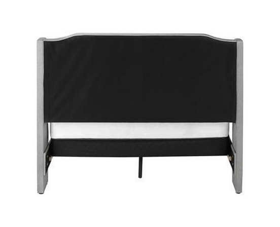 Queen Upholstered Panel Bed by Monarch