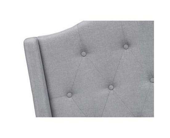 Queen Upholstered Panel Bed by Monarch