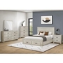 Queen Panel Bed with Storage by Monarch