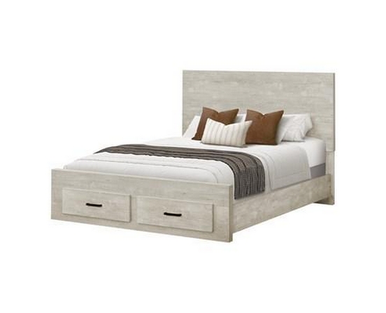 Queen Panel Bed with Storage by Monarch