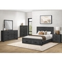 Queen Panel Bed with Storage by Monarch