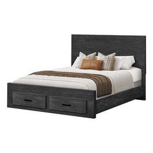 Queen Panel Bed with Storage by Monarch