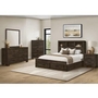 Queen Bookcase Bed with Storage by Monarch