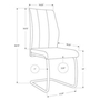 Set of 2 Dining Chairs by Monarch