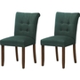 Set of 2 Dining Chairs by Monarch
