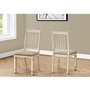 Set of 2 Dining Chairs by Monarch