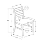 Set of 2 Dining Chairs by Monarch