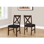Set of 2 Dining Chairs by Monarch