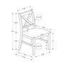Set of 2 Dining Chairs by Monarch