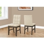 Set of 2 Dining Chairs by Monarch