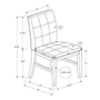 Set of 2 Dining Chairs by Monarch