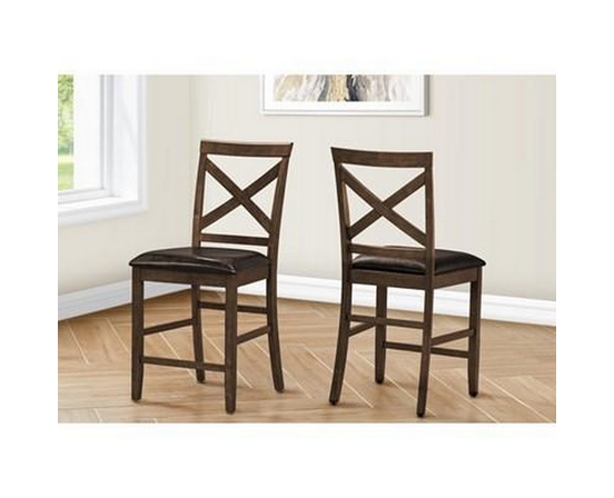 Set of 2 counter Height Dining Chair by Monarch