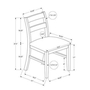 Set of 2 Dining Chairs by Monarch