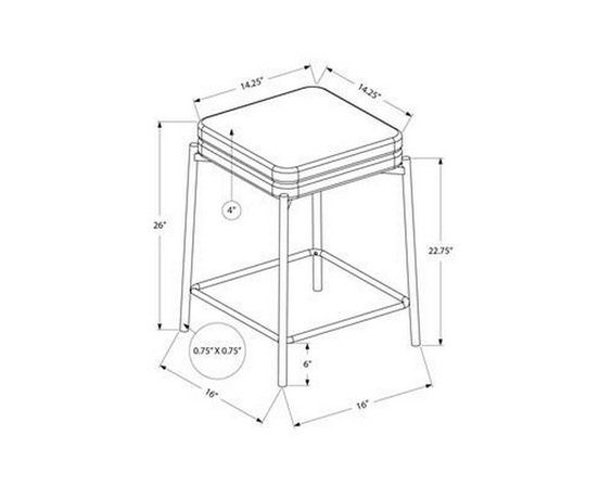 Set of 2 counter Height Stools by Monarch