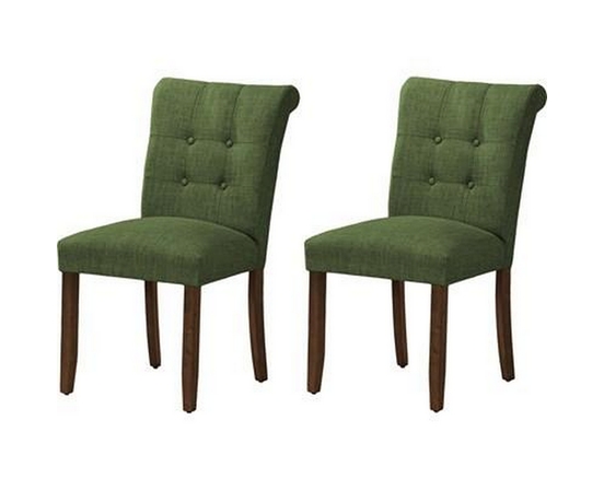 Set of 2 Dining Chairs by Monarch