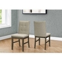 Set of 2 Dining Chairs by Monarch