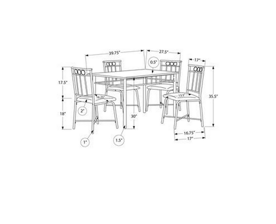 5 pc Dinette by Monarch
