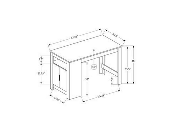 Counter Height Dining Table by Monarch