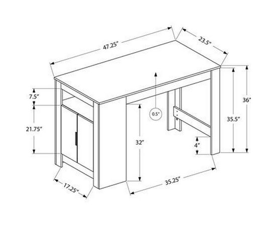 Counter Height Dining Table by Monarch
