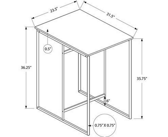 Counter Height Dining Table by Monarch