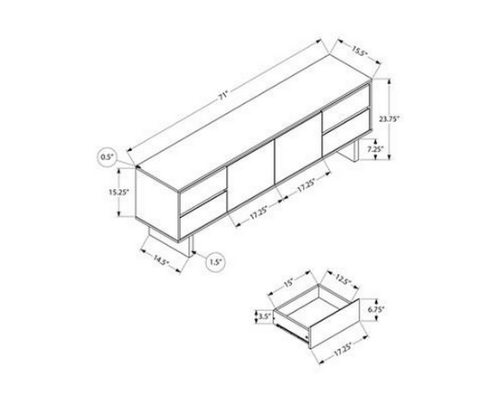 TV Stand by Monarch