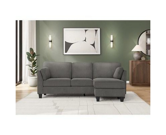 Stationary Fabric Sofa by Monarch