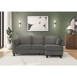 Stationary Fabric Sofa by Monarch
