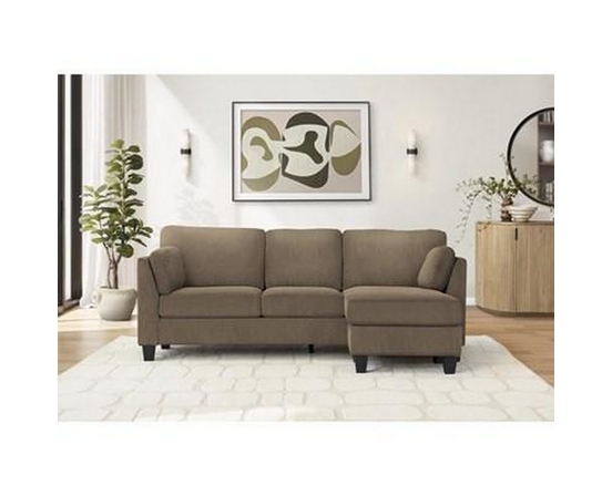 Stationary Fabric Sofa by Monarch