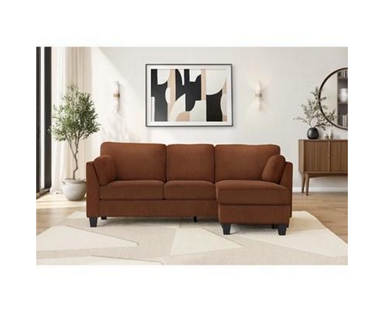 Stationary Fabric Sofa by Monarch