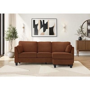 Stationary Fabric Sofa by Monarch