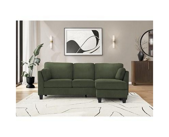Stationary Fabric Sofa by Monarch