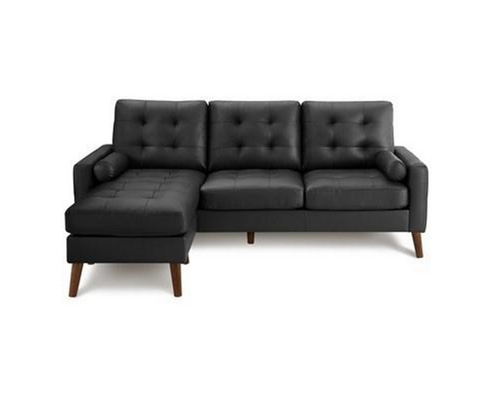 Stationary Polyurethane Sofa by Monarch