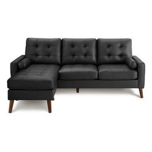 Stationary Polyurethane Sofa by Monarch