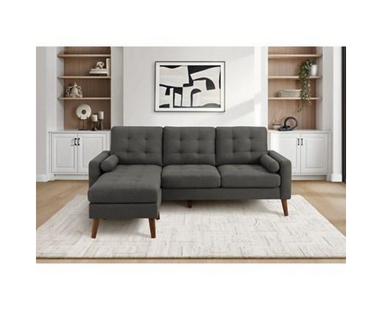 Stationary Fabric Sofa by Monarch