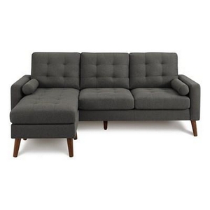 Stationary Fabric Sofa by Monarch