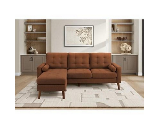 Stationary Fabric Sofa by Monarch