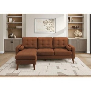 Stationary Fabric Sofa by Monarch