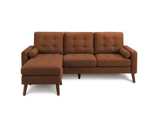 Stationary Fabric Sofa by Monarch
